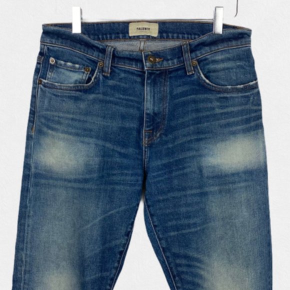 Baldwin Henley Slim Straight Jeans in Porter - Picture 3 of 11